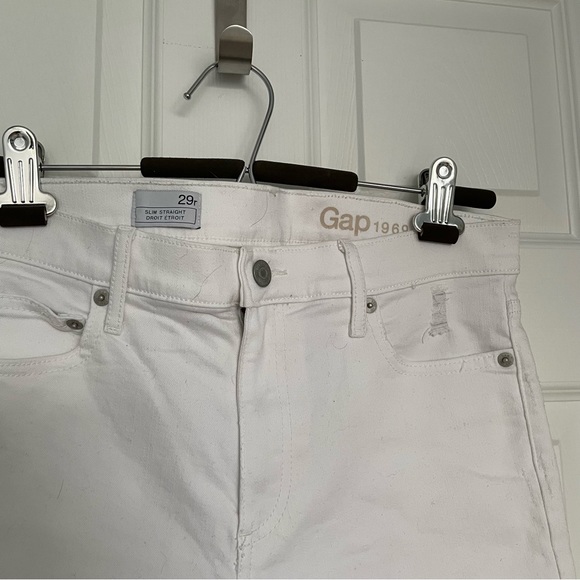 Distressed White Jeans - Picture 3 of 3